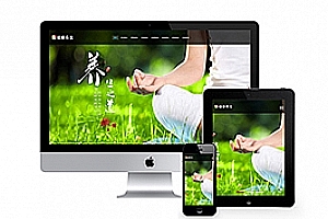 织梦响应式经络养生健康类网站织梦模板(自适应手机端)