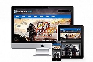 织梦响应式游戏开发展示类网站织梦模板(自适应手机端)