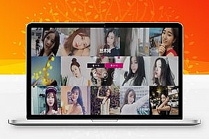 美女直播短视频app下载源码_手机APP应用下载页面静态html