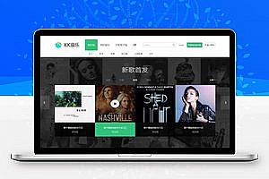 简洁大气的KK音乐官网模板html源码_个人网站模板