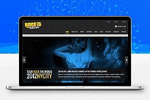 黑色的音乐演唱会票务网站模板html下载_企业网站模板