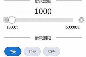 新款小额现金贷网络贷款系统源码 可打包成APP