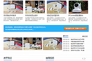 织梦自适应电子防盗产品展示网站织梦模板