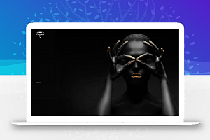 黑高端响应式全屏滚动照片相册艺术设计公司网站的源代码织梦dedecms模板(自适应手机移动终端)