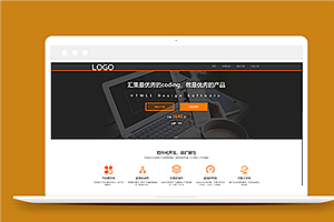 简单大气软件开发公司单页网站模板