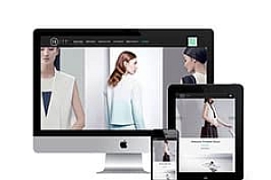 响应式的服装设计广告模特艺术展示类织梦模板(自适应手机端)