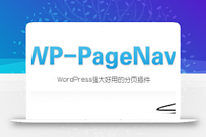 使用了WordPress强大易用的分页插件WP-PageNavi