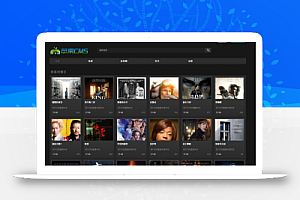 苹果CMSV8黑色风格龙女阁自适应模板