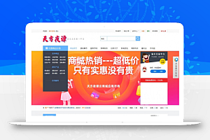 价值200米适用虚拟产品的商城网站源码