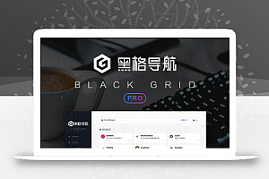 BlackGrid卡片式书签站点黑格导航网站WordPress主题模板