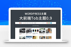 大前端tob v1.0去授权无限制版本WordPress主题模板
