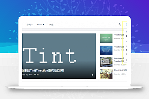 Tint主题2.5.0-Pro去授权无限制版Tinection重构版WordPress主题模板