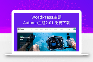 Autumn主题3.0免费下载WordPress主题模板