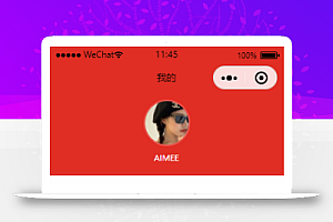 红色小程序个人中心主页模板源码下载