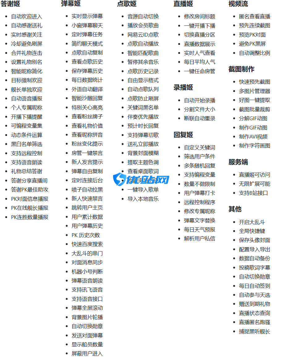 B站抖音直播万能场控机器人,弹幕姬+答谢姬+回复姬+点歌姬+各种小骚操作,目前唯一可编程机器人